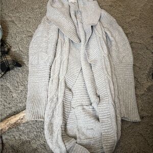 Pink Rose Light Gray Women's Cardigan